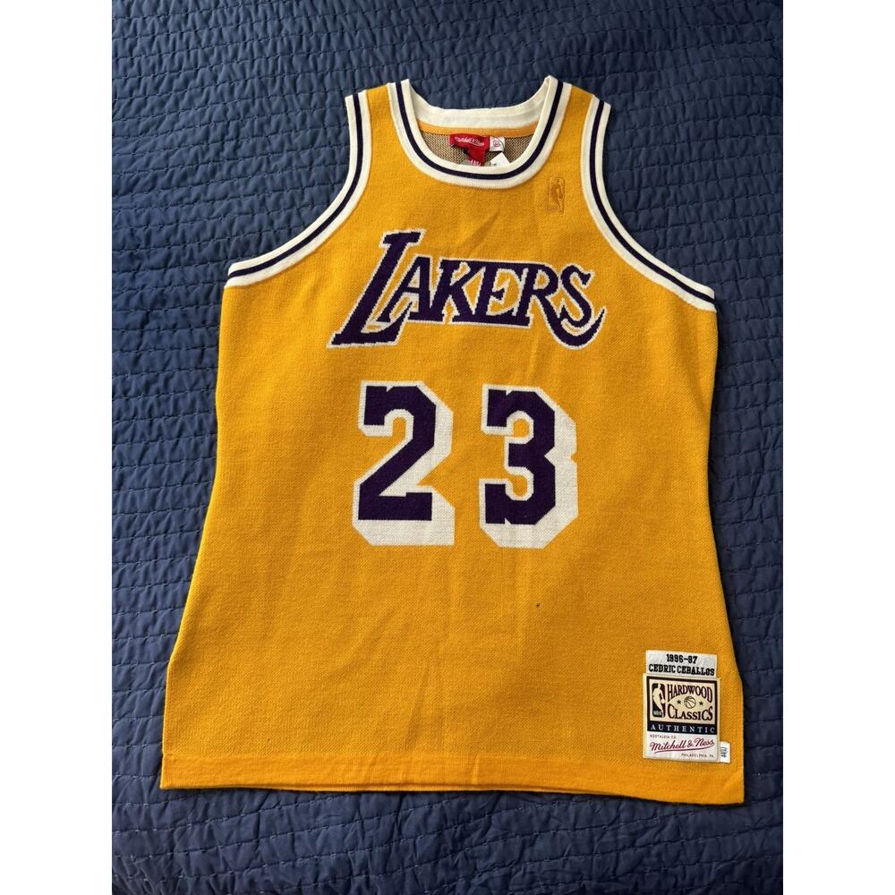 Clot x Mitchell & Ness Lakers Knitted Jersey Cedric Ceballos